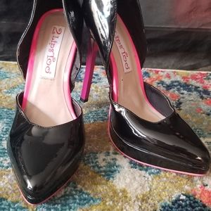 Patent leather stilettos